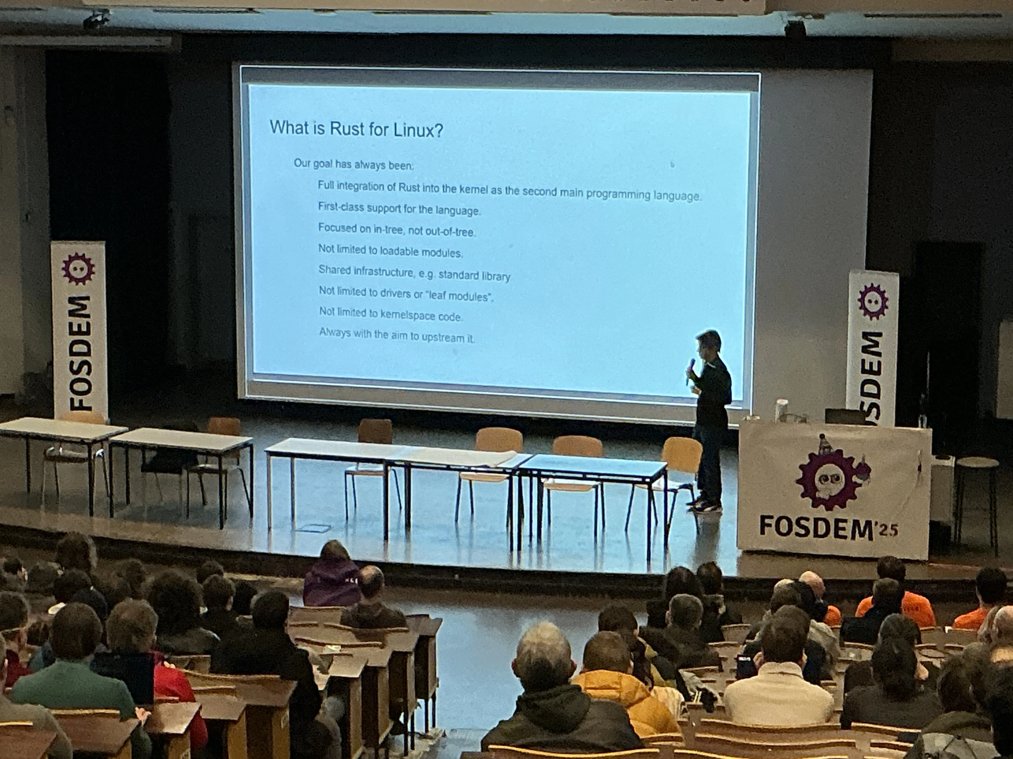 Rust for Linux title slide