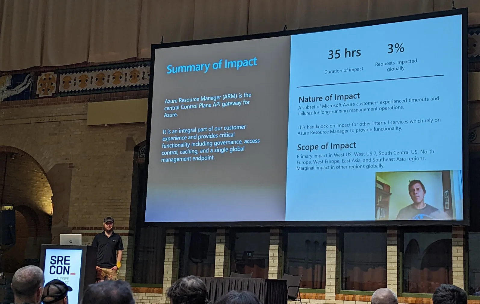 A slide from the Azure Resource Manager outage deep dive